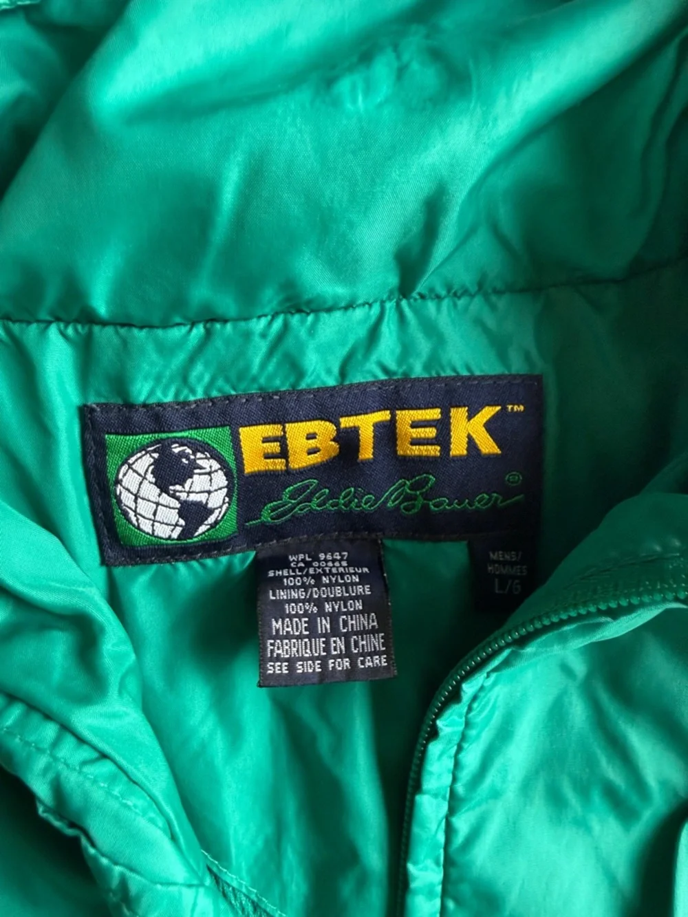 Vintage Eddie Bauer Teal Lightweight Bomber Jacket - Picture 2 of 4